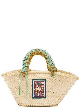 Alemais Alemais Macrame Mini Woven Basket bag - Beige - One Size