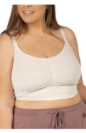 Kindred Bravely Sublime Hands-Free Pumping Lounge & Sleep Bra- Fits sizes 30B - 46D in Oatmeal Heather at Nordstrom, Size X-Large G