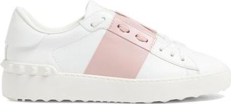 Valentino Garavani Open Leather Sneakers - Dames - Sneakers - Wit - 41 EU - Leer - Schoenen