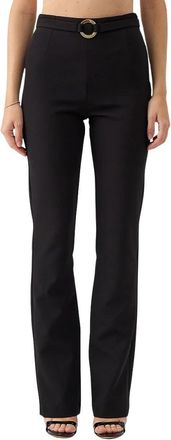 Just Cavalli Pantalone Cady - Dames - Wijde Broeken - Zwart - S - Polyester - Broeken
