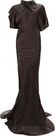 Rick Owens Seb Gown - Dames - Avondkleed - Bruin - S - Kleedjes