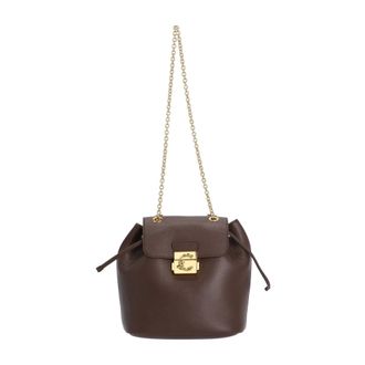 Coccinelle C-Me Lock Small Rugzak - Dames - Tassen - Rood - Maat: ONE Size Leer