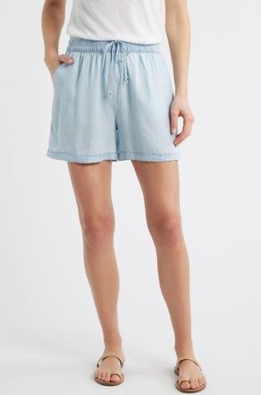 Beach Lunch Lounge Tiney Pull-On Shorts in Bleach Wash at Nordstrom, Size X-Small
