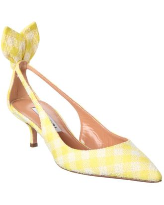 Aquazzura Canvas & Leather Pump