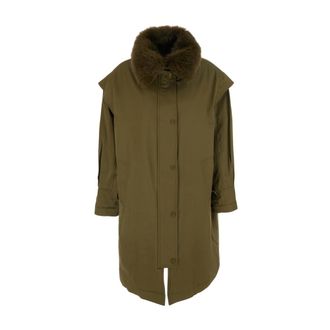 Twinset Mujer, Abrigos, Verde, Talla: XS