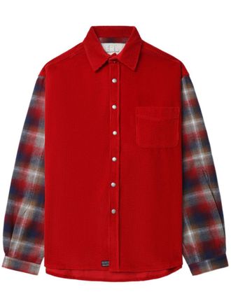 ERL checked shirt - men - Cotton - M - Red