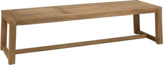 Macabane Mesa de comedor jard&iacute;n de madera de teca reciclada de 300x95 cm