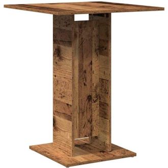 vidaXL Vidaxl - Mesa De Bistr&oacute; De Madera De Ingenier&iacute;a Envejecida 60x60x75 Cm