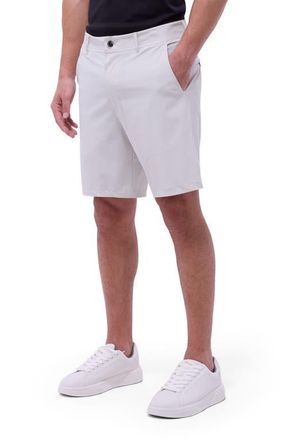 Bugatchi Theo Tech Shorts in Stone at Nordstrom, Size 42