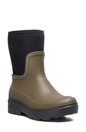 Bogs Hazel Mid Zip Rain Boot in Olive at Nordstrom, Size 12