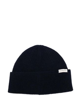 Anerkjendt ribbed wool beanie - men - Wool - One Size - Blue