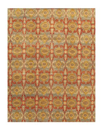 Pasargad Home Ikat Hand-Knotted Rug