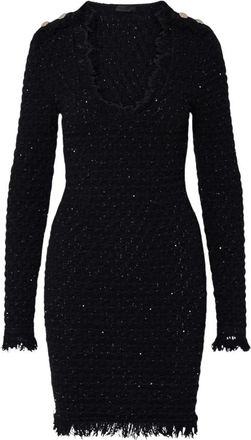 Liu Jo ECS Abito Maglia Fitted - Dames - Korte kleedjes - Zwart - M - Kleedjes