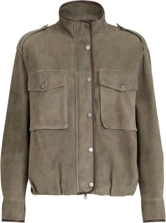 Brunello Cucinelli Chest-pocket Leather Jacket