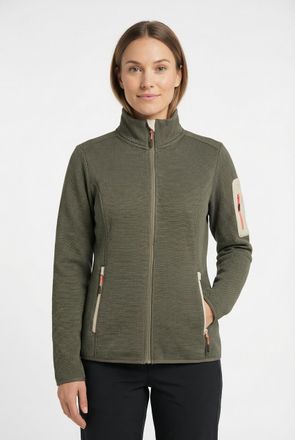Icepeak Fleecejacke ICEPEAK BOWERSVILLE, Damen, Gr. XXL, granite, Obermaterial: 100% Polyester, normal, Jacken Fleecejacke