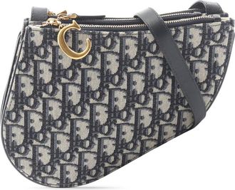 Dior Pre-owned Dior Oblique Canvas Saddle Triple Zip Crossbody Ladies BO7W7REDT9C6W5AT