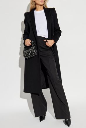 Alexander McQueen Wool Coat, Womens, Black