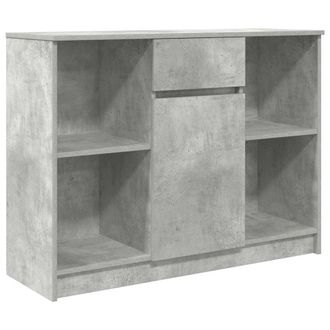 vidaXL Vidaxl - Credenza Con Cassetto Grigio Cemento 101x35x76 Cm In Truciolato
