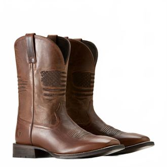 Ariat Mens Circuit Patriot Western Boot In Brown
