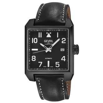 Gevril Group Herald Square Automatic Black Dial Mens Watch 44712