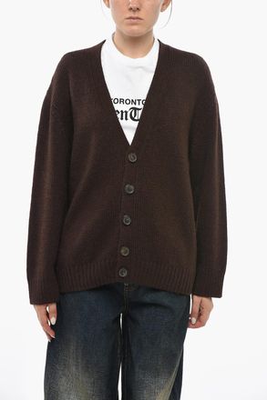 Dsquared2 Cardigan in Alpaca con Bottoni Logati Dsquared2