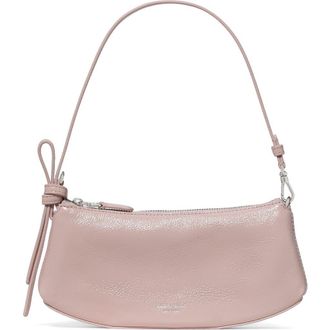 Kate Spade New York loop crinkle patent leather pochette shoulder bag in Morning Beach at Nordstrom