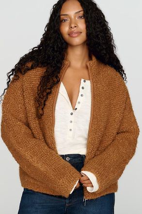 Pilcro Marlow Fleece Zip-Front Sweater