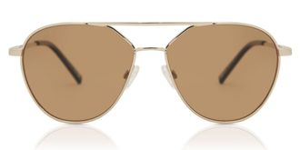 Serengeti Eyewear Odell Polarized SS555001 Mens Sunglasses Gold Size 59