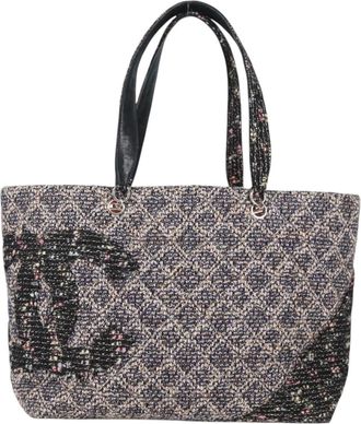 Chanel Cambon Line Multicolour Cotton Tote Bag (Pre-Owned)