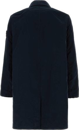 Stone Island Mens Coat Navy Polyester Nylon
