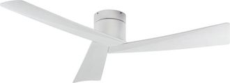 Lucande Ventilador de techo de metal plateado