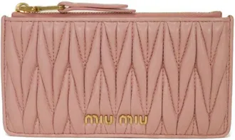 Miu Miu Pink Leather Coin Purse/Coin Case (Pre-Owned)