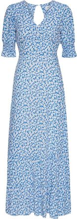 Americandreams Koko Dress Long Open Back - Dames - Casual kleedjes - Blauw - M - Kleedjes