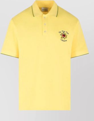 Dr&ocirc;le de Monsieur polo shirt contrast trim short sleeves