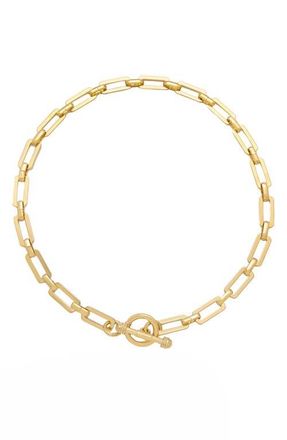 Ettika Rectangle Chain Necklace in Gold at Nordstrom