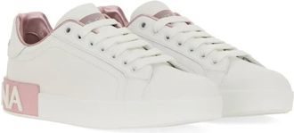 Dolce & Gabbana Low-Top Sneaker - Sneaker Portofino - Gr. 38 (EU) - in Weiß - für Damen