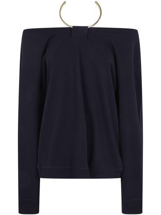 Darkpark Erin Necklace Off Shoulder Top