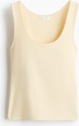 H&M Tanktop aus Mikrofaser - Blassgelb