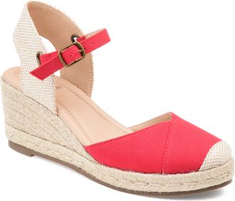 Journee Collection Women & apos;s Ashlyn Medium and Wide Width Espadrille Wedge Sandals