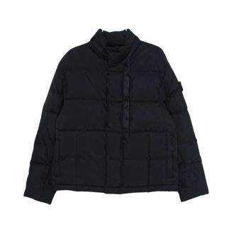 Stone Island Gewatteerd Donsjack - Heren - Winterjassen - Blauw - L - Katoen - Jassen