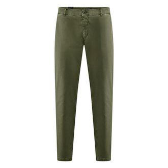 Bomboogie Pantaloni Chino in Gabardine - - Trousers - Uomo - Verde - W36