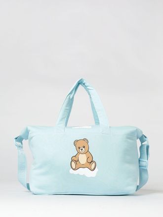 Moschino Diaper bag in cotone con stampa teddy