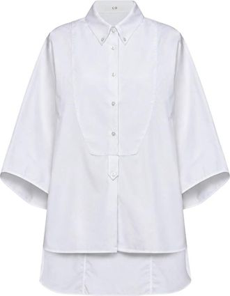 Co Oversized Asymmetrische Hemd - Dames - Overhemden - Wit - XS - Katoen - Overhemden