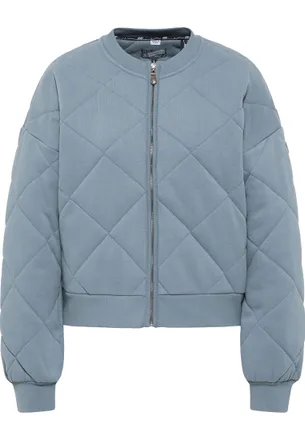 Dreimaster Dreimaster Gewatteerde sweatjas Dames Grijs-blauw