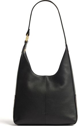 Hammitt Tim Medium Hobo Bag in Black/Brushed Gold at Nordstrom