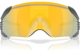 Oakley 52mm Velo Kato Prizm Rectangle Sunglasses in Matte Carbon/prizm 24K at Nordstrom
