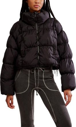 Free People In a Bubble Puffer Jacket in Black at Nordstrom, Size X-Small