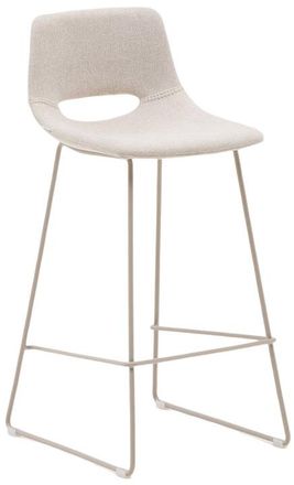 K Home Design Barhocker Sahara Sitzh&ouml;he 76 cm, Chenille Beige/Beige