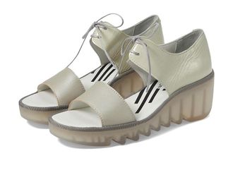 FLY London BILU465FLY Womens Shoes Silver/Off-White Borgogna/Luxor : EU 38 (US Womens 7.5-8) M, Leather/Rubber
