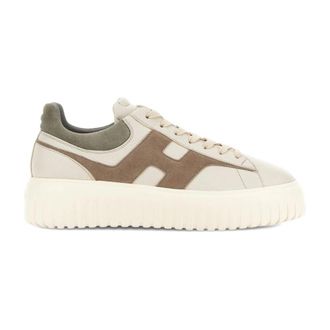 Hogan H-Stripes Sneakers - Heren - Sneakers - Beige - 44 EU - Leer - Schoenen